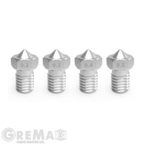 Spare parts Nozzle E3D V5 - V6, M6 0.1 mm - 1.0 mm , 1.75 - stainless steel
